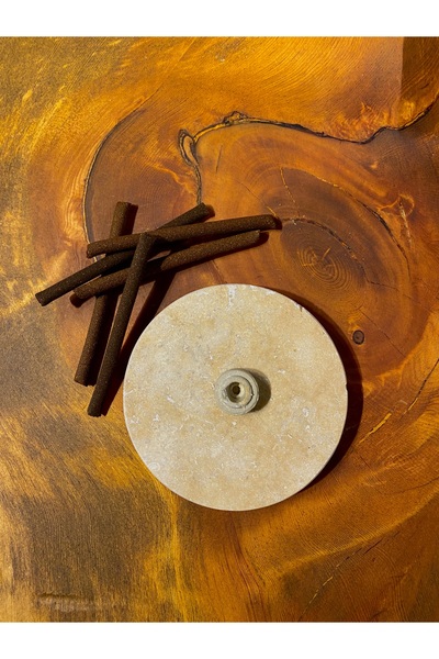 LEKUREN Traverten Mermer Tütsülük, Gerçek Mermer, Stick Tütsülük