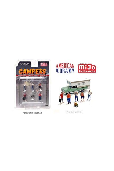 American Diorama Accessorii Set Figurine Campers 1:64