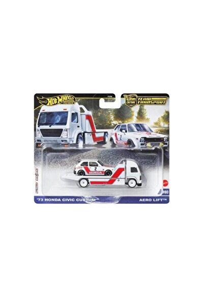 HOT WHEELS Macheta auto Team Transport Honda Civic Custom & Aero Lift Truck 1...