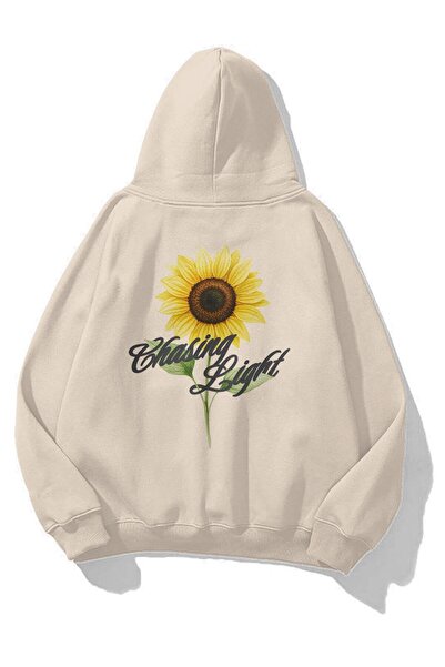 Trendiz Unisex Chasing Light Sweatshirt Taş