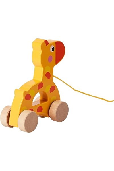 Tooky Toy Pull-Along Giraffe (Wooden Pull/Push Toy)