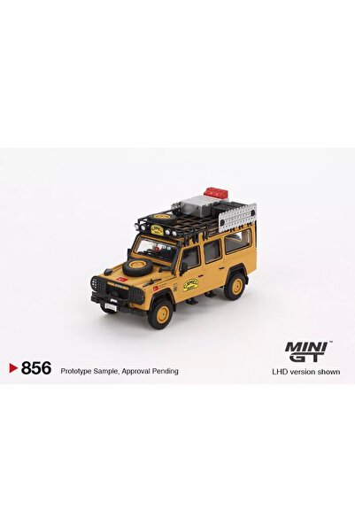 mini gt Land Rover Defender 110 Amazon Team Turkey Camel Trophy 1989 1:64 MGT00856-BL model car