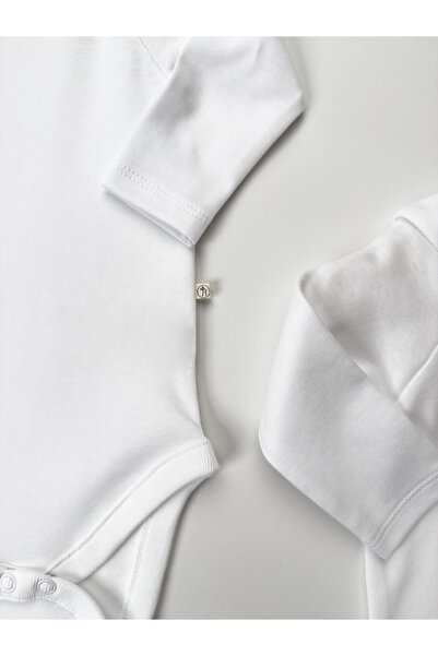 Modella Life Miošše Baby Unisex, Baby Long Sleeve 100% Cotton 3-Piece Snap-On Bodysuit