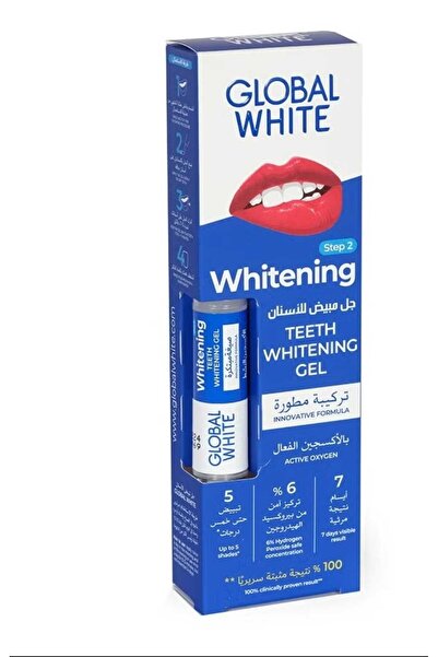 Global Global White Original Whitening Teeth Gel, Mint Flavor, 5ml