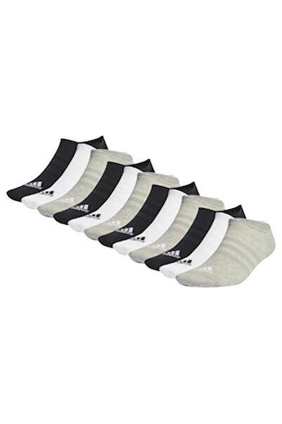 adidas Performance - Unisex short socks set with logo, 12 pairs (White/Black/Grey), One Size