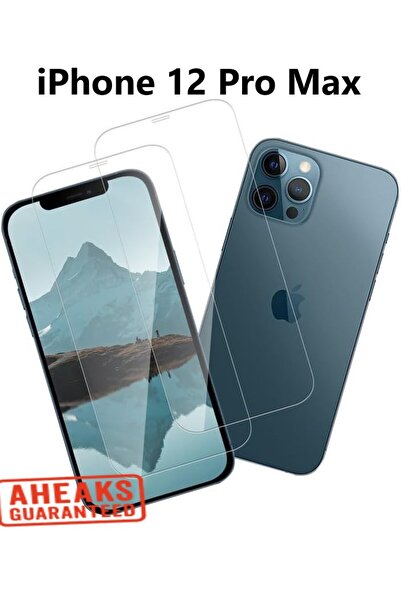 aheaks واقي شاشة نانو زجاجي فائق النحافة لهاتف آيفون - لاصق بالكامل وشفاف مع ...