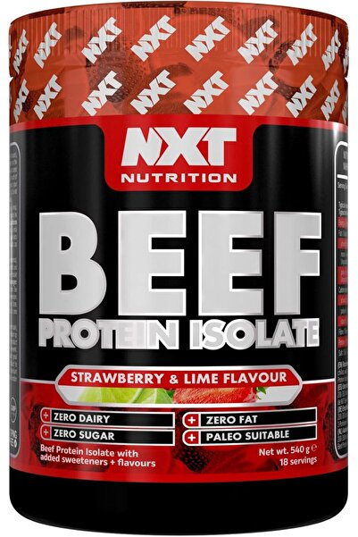 NXT Nutrition بروتين لحم بقري معزول من NXT بنكهة الفراولة والليمون 540 جم (18...