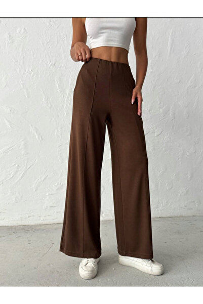 jöns since 1997 Women's Elastic Waist Wide Leg Flowy Comfortable Transitional Pants