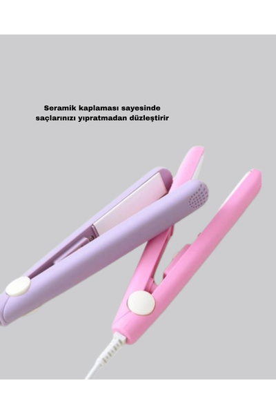 shopwave Mini Ceramic Hair Straightener – Compact Size, 180 ° C Fast Heating, Travel Type