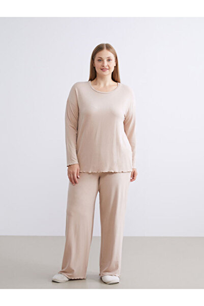 LC Waikiki Crew Neck Polka Dot Women's Pajamas Set