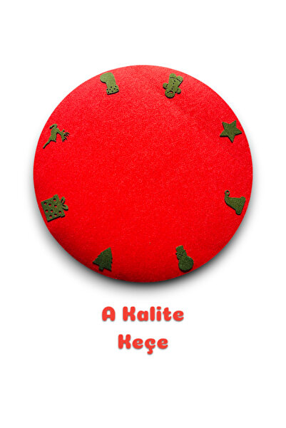 Karter İnovasyon Christmas Tree Rug, Felt Christmas Tree Rug, Christmas Ornament, Christmas Decor,