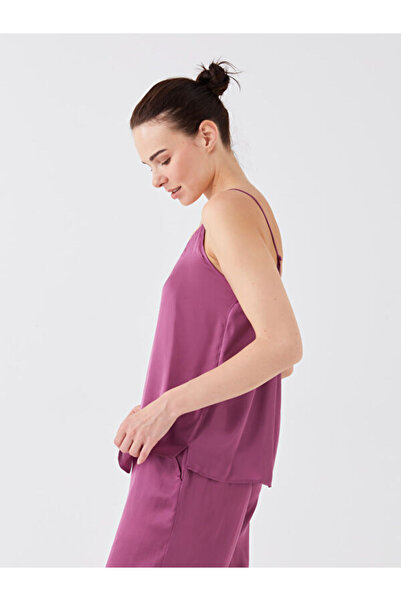 LC Waikiki V-Neck Straight Straps Satin Women's Pajamas Set