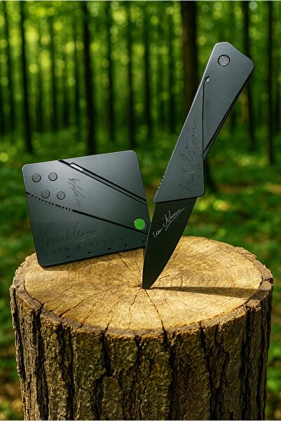 TrendÜrünlerim Kart Bıçak Katlanır Cüzdanda Taşınabilir (Banka kartı boyutundadır)