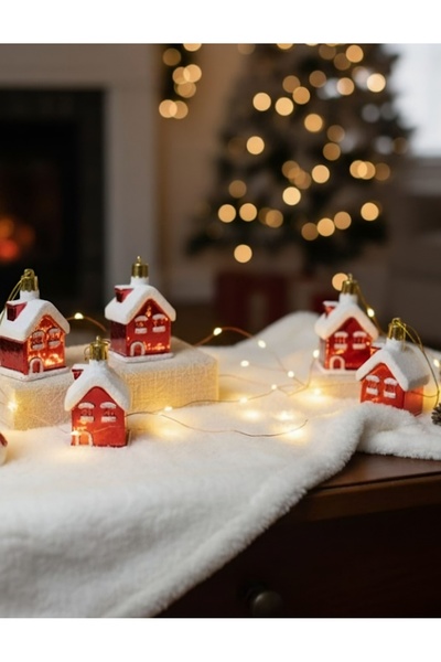 Yılbaşı Ağaç Süsü 4lü Ev Noel Ağaç Süsleri