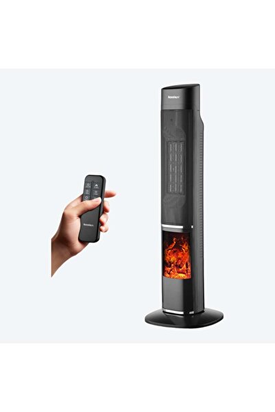 Koolen Colin 2000W Heater – Black with Flame Effect and Remote Control