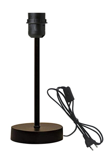 VENON Black Lampshade Base E-27 Compatible with All Products with Gray Features Suitable for Lampshade Making Macrame Hats