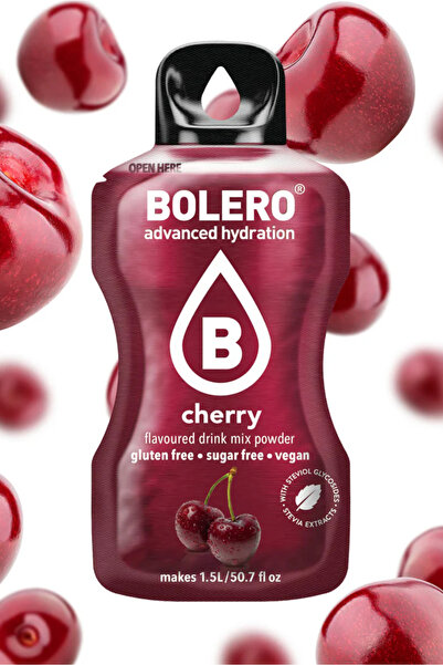 Bolero Advanced Hydration Drink Cherry Flavored Hydrating and Sweetening Drinks (12 Sticks)