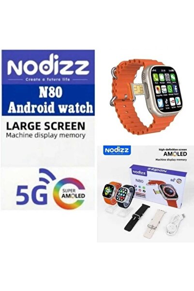 nodizz 5G Smartwatch with AMOLED Display, SIM Card, 6GB RAM, and 64GB ROM
