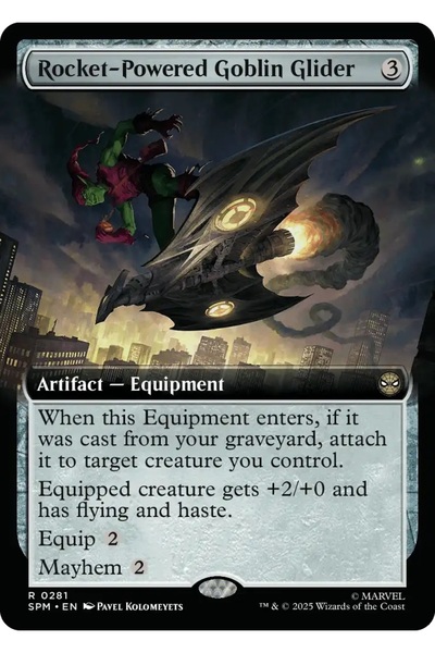 Magic The Gathering Rocket-Powered Goblin Glid R-0281 Lisanslı Oyun Kartı