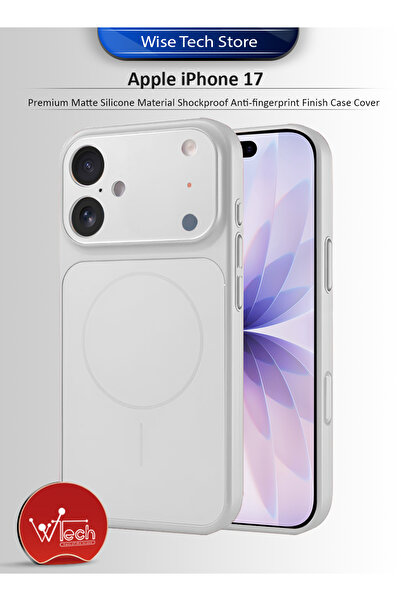 Wtech Apple iPhone 17 5G 2025 Matte Silicone Material Shockproof with Anti-fingerprint Finish Case Cover