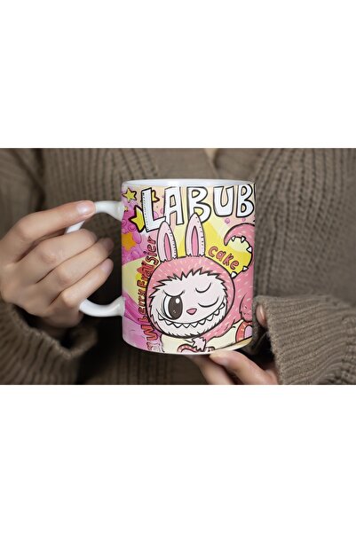 Beramussa كوب بتصميم شخصية لابوبو - هدية ملونة وجذابة من مجموعة نماذج مميزة