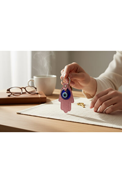 Revello Evil Eye Beaded Hand Patterned Keychain Ornament