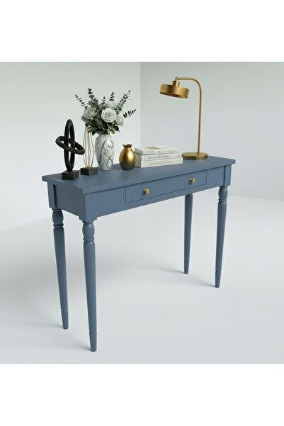 Wooding Mobilya 80 Cm Masif Tornalı Mavi Dresuar