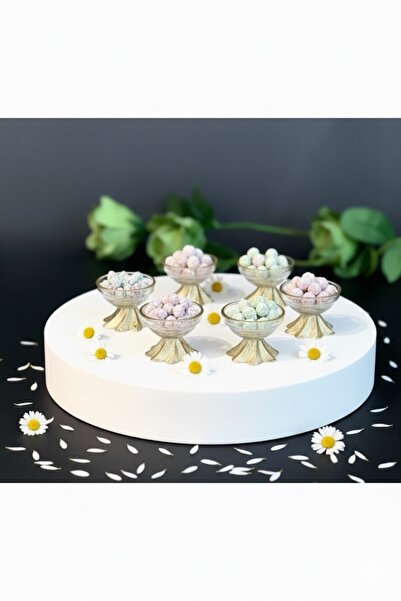 ÇNR Home Collection 6' lı LÜX KAHVE YANI MİNİ LOKUMLUK ŞEKERLİK SOSLUK REÇELL...