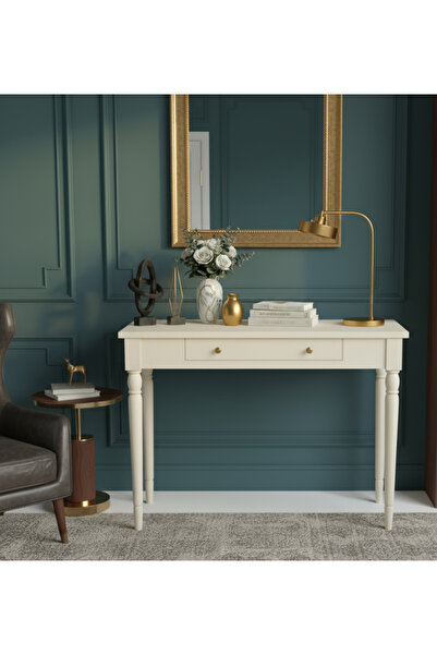 Wooding Mobilya 80 Cm Masif Tornalı Krem Dresuar