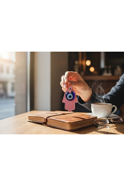 Revello Evil Eye Beaded Hand Patterned Keychain Ornament