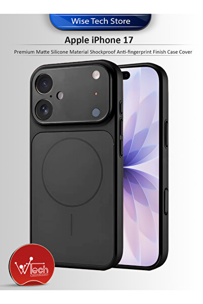 Wtech غطاء حماية من السيليكون غير اللامع لهاتف Apple iPhone 17 5G 2025 مقاوم ...