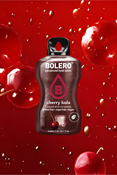 Bolero Water hydrating and sweetening flavors, cola and cherry flavor (12 pieces)