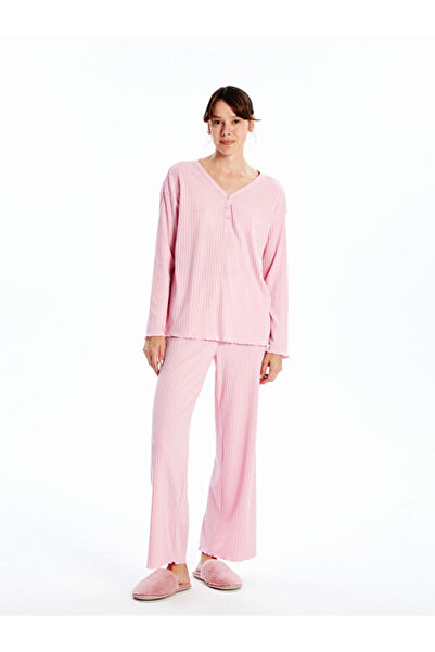 LC Waikiki V-Neck Women's Pajama Set