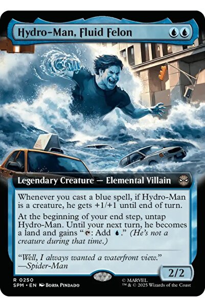 Magic The Gathering Hydro-Man, Fluid Felon Foil R-0250 Lisanslı Oyun Kartı