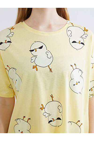 LC Waikiki Crew Neck Patterned Women's Pajamas Set