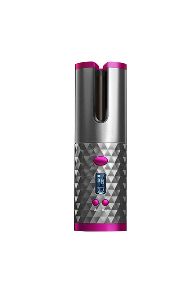 Generic Hair Curler Portable Mini Electric Spiral Wave Ceramic Rechargeable with LCD Temperature Display