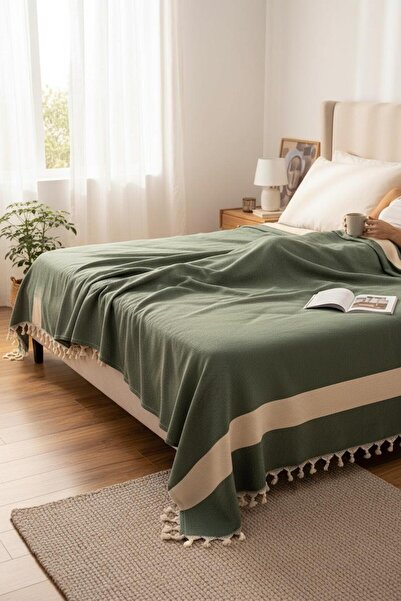 DNRYSL 100% Cotton Single Tassel Pique, Bedspread 130X180 cm