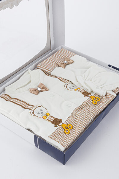 Lui Baby 5-Pack Newborn Hospital Discharge Cotton Teddy Bear Embossed