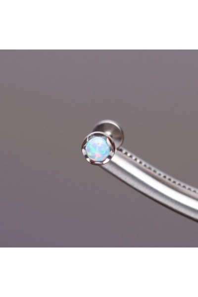 Rupen Kraft Yüksek Kalite G23 Titanium Titanyum / Beyaz Opal 4mm x 6mm x 1.2m...