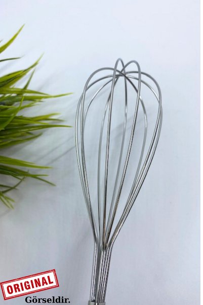 ViZKA Bamboo Handle Whisk, Stainless Steel Whisk