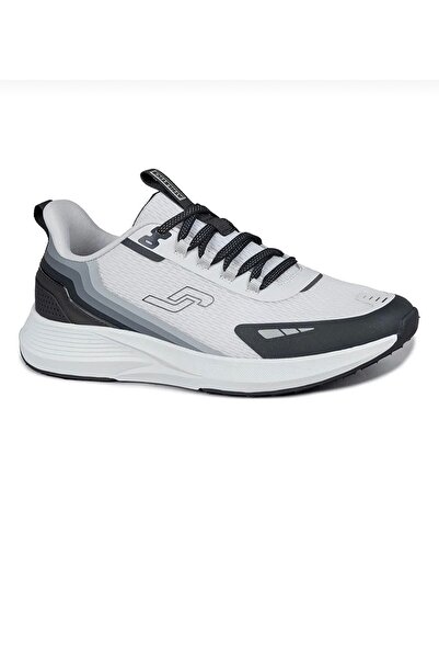 Jump 32507 Men's Gray Black Detail Lace-Up Memory Sole Walking Sports Shoes