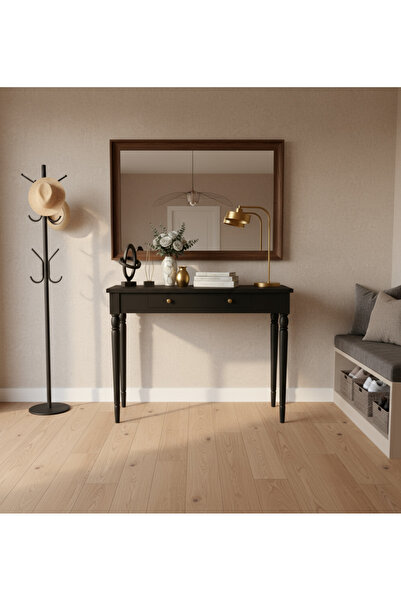 Wooding Mobilya 100 Cm Masif Tornalı Siyah Dresuar