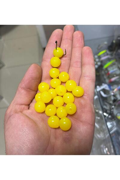 ONURAVBAYİİ EFFE yüzen sarı sazan yemi 13mm (20 adet) silikon suni yem