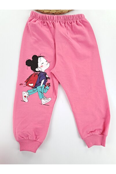 Butik Girl's Bag Flower Printed Pajama Set Two-Piece Set Two-Piece Pajama Set Gift Set