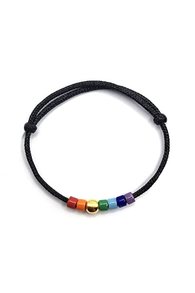 Lexy's Boutique Inel reglabil din argint 925 placat cu aur de 24k, mărgele Miyuki, negru (1,60 mm x 2,20 mm)