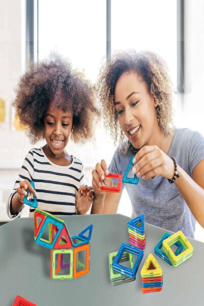 Hyd Magnetic Building Blocks Colorful 3D 26 Pieces Magnetic Tiles Play Set for Kids