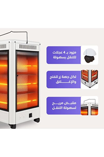 ATC Room Heater 2 in 1 Function with Safety Auto Off 2000W White/Black