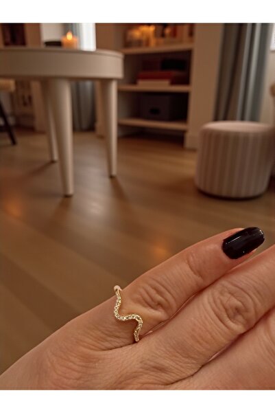 Bo Takı ve Aksesuar خاتم قابل للتعديل على شكل الإصبع الصغير