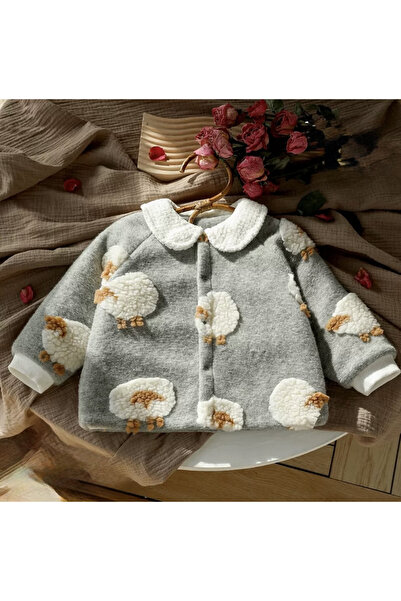 melisam.msg Çocuk Peluş Kış Pamuklu Mont Kaban