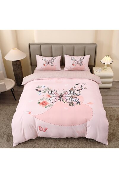 CumparaMisim Double bed linen, FINET, 5D Digital Print with Butterflies - Ide...